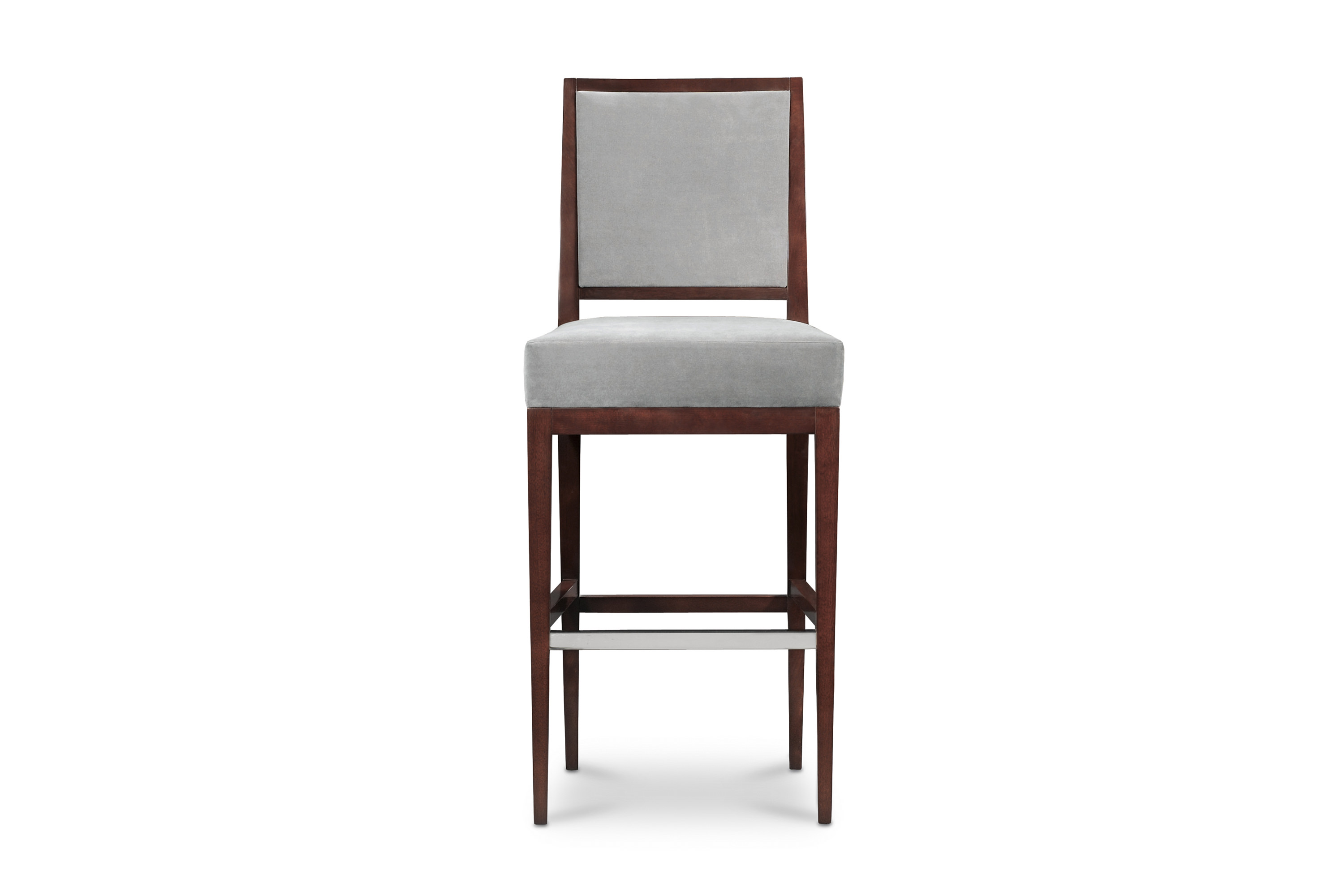 DECCA HOME - Rosenau Upholstered Back Bar Stool — TRISHNA JIVANA